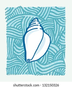 Hand Draw Sea Shell