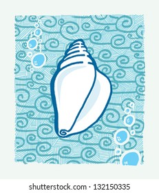 Hand Draw Sea Shell