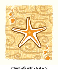 Hand Draw Sea Star