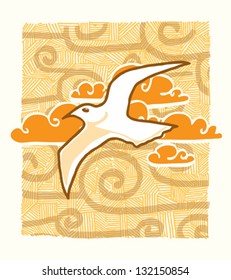 Hand Draw Seagull