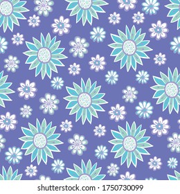 Hand draw seamless floral pattern