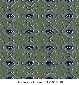 Dibujar a mano un patrón impecable del fondo de todo el ojo, las estrellas, los hombros. Filosofía religiosa, espiritualidad, ocultismo, química, ciencia, magia.