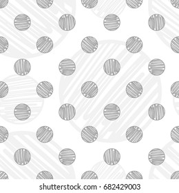 Hand Draw Seamless Pattern Background Vector