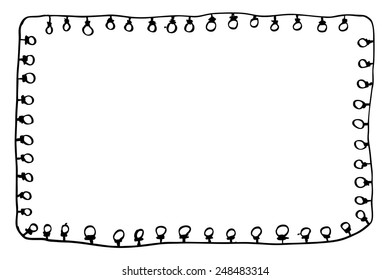 hand draw sketch of Border Line - Light 