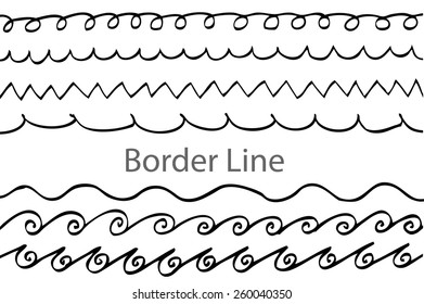 Hand draw sketch, border line 
