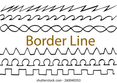 Hand draw sketch, border line 