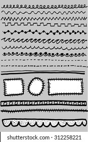 hand draw sketch of Border Line 