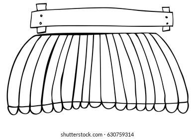 Hand Draw Sketch Canopy and Plank