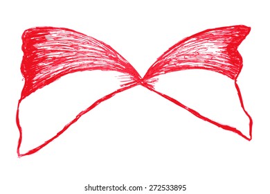 Hand Draw Sketch, Indonesia Flag 
