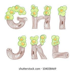 hand draw sketch marker doodle eco english alphabet