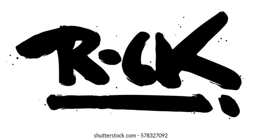 Hand draw sketch Rock illustration.