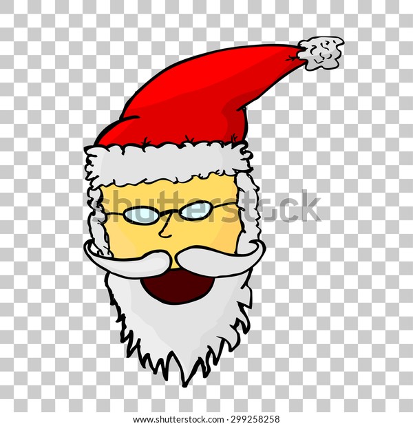 Hand Draw Sketch Santa Claus Face Stock Image Download Now