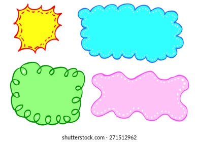 Hand draw sketch, Various Shape Background 
