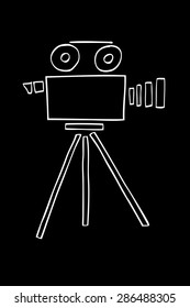 Hand Draw sketch of Video Camera
