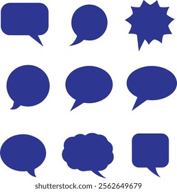 Hand draw speech bubble collection vector in halftone style set collection