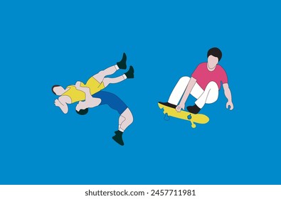 hand draw of sports vector illustration