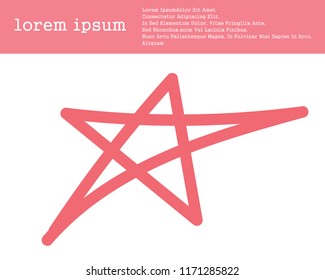 Hand draw star icon