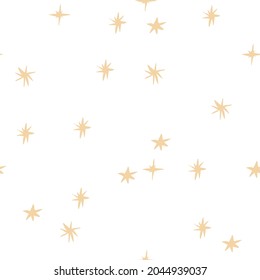 hand draw stars pattern. Vector illustration
