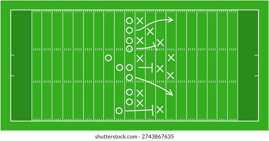 Hand draw strategy game, tactics for American football, ice hockey, field hockey, soccer, football, basketball, handball, sketched marker, isolated design elements vector.