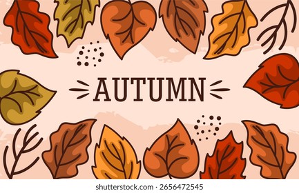 desenho à mão fundo de folha de verão 