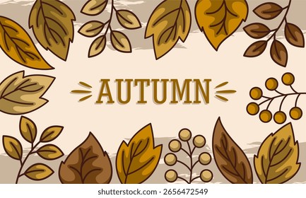 hand draw summer leaf background 