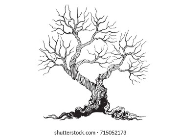 Similar Images, Stock Photos & Vectors of tree without leaves, pencil