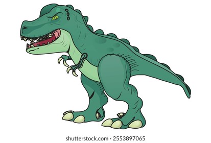 hand draw t-rex illustration. T-Rex dinosaur isolated on white background.