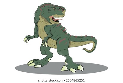 hand draw t-rex illustration. T-Rex dinosaur isolated on white background.