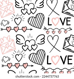 Händezeichnen Valentiner Herzmuster