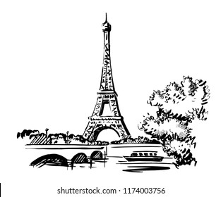 フランス パリ 手描きイラスト の画像 写真素材 ベクター画像 Shutterstock