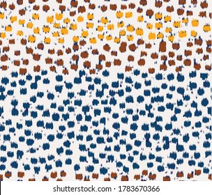 hand draw vector simple and elegance retro ikat effect Polka Dot stripes seamless Pattern. geometric folklore ornament. Memphis vintage, retro style. Children, kids sketch drawing.