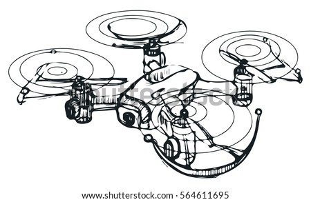 Дрон картинка рисунок