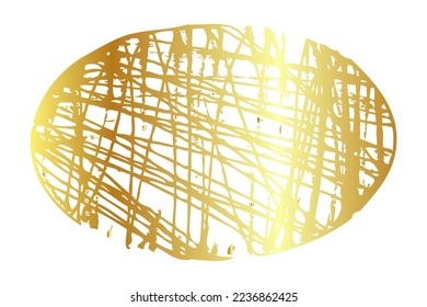 dibujo a mano dibujo vectorial esbozo oro o marco ovalado dorado garabato
