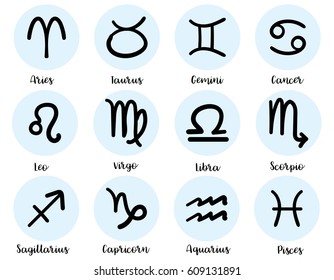 hand draw vector of zodiac sign