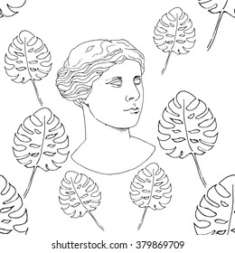 Hand draw Venus pattern element