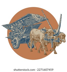 hand draw vintage traditional culture