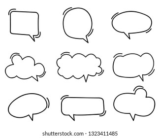 Hand draw the weather collection. Flat style vector illustration.Hand draw cloud collection. Flat style vector illustration.