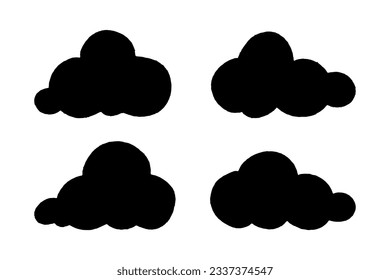 Hand draw the weather collection. Flat style vector illustration