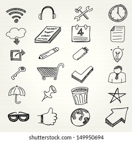 hand draw web icon