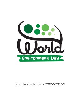 Hand Draw World Environment Day On White Background. Vector Illustration.