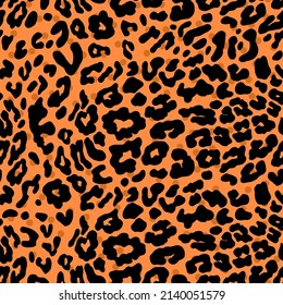 Dibujo manual Resumen de formas de piel de animales de cuero de leopardo de chita con puntos de repetición patrón vectorial aislado fondo