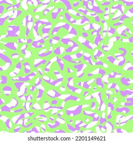 Dibujo manual Resumen de piel de animales de piel de leopardo Cheetah Formas geométricas Patrón vectorial repetitivo Fondo aislado