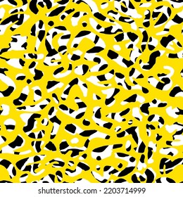 Handzeichnen abstrakter Cheetah Leopard Leder Tierhaut Geometrische Formen Wiederholung Vektormuster einzeln auf Hintergrund