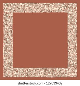 Hand drawing abstract frame