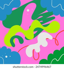 Hand Drawing Abstract Nature Background