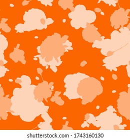 Hand Drawing Abstract Roses and Leaves Repeating Vector Pattern Isolated Background