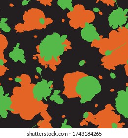 Hand Drawing Abstract Roses and Leaves Repeating Vector Pattern Isolated Background
