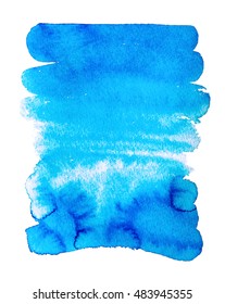 hand drawing abstract watercolor texture background isolated on white, vector illustration