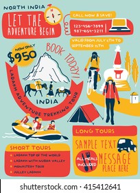 Hand Drawing Adventure Travel Background