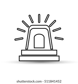 hand drawing alarm alert icon
